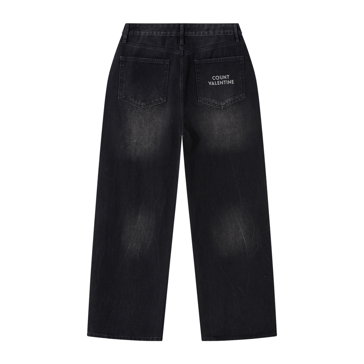 Men's Vintage Wash Wide Leg Jeans