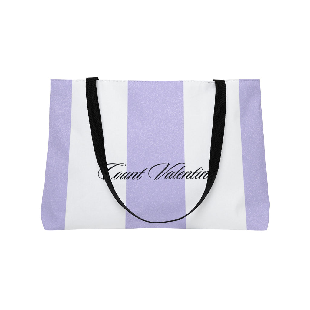 Striped Weekender Tote Bag