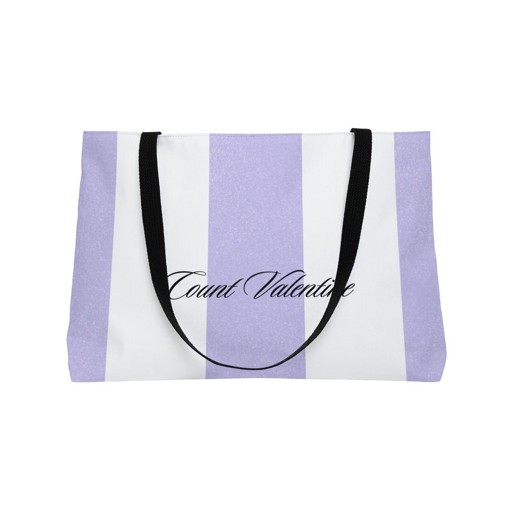 Striped Weekender Tote Bag