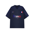 Oversized Mesh V-Neck Soccer Jersey