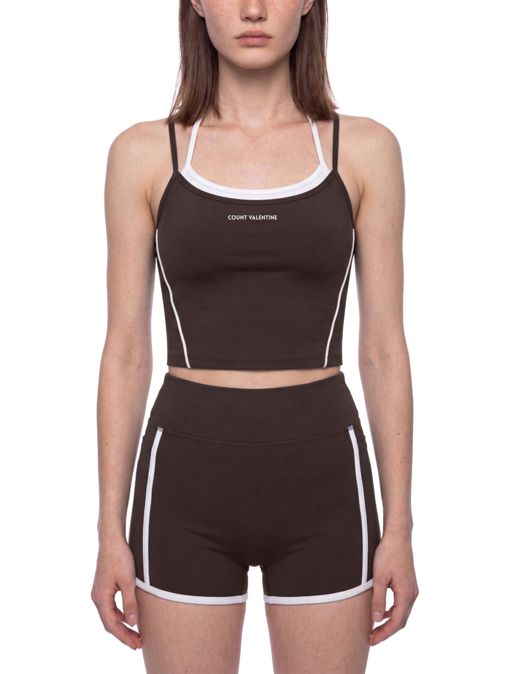 Everyday Move Layered Tank - Brown