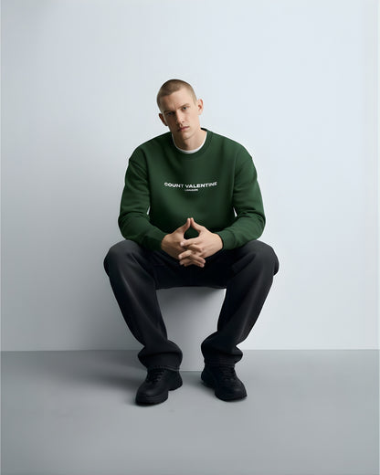 Bottle Green Unisex Oversized Sweatshirt