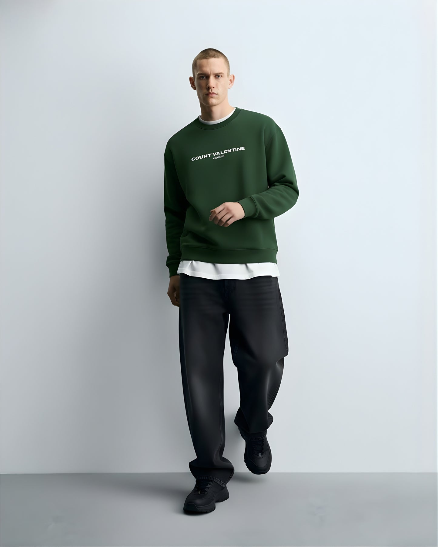 Bottle Green Unisex Oversized Sweatshirt