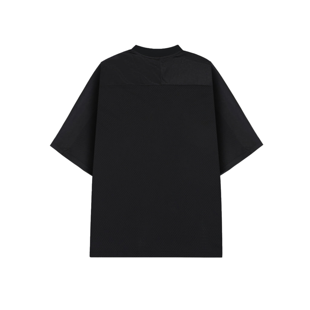 Oversized Mesh V-Neck Soccer Jersey