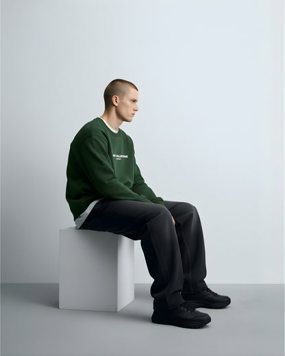 Bottle Green Unisex Oversized Sweatshirt