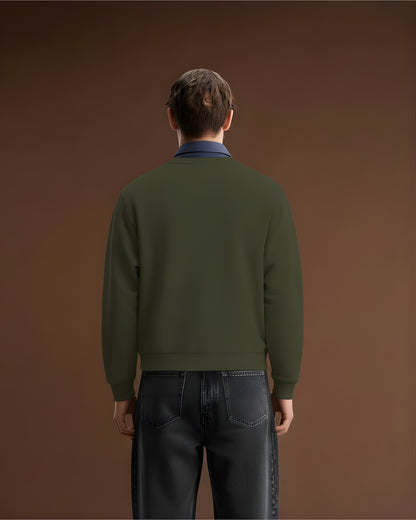 Green Olive Star Unisex Sweatshirt