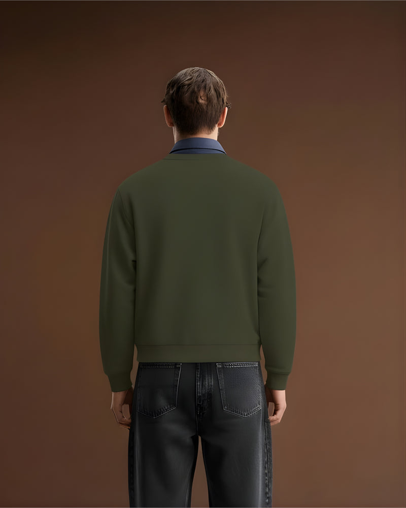 Green Olive Star Unisex Sweatshirt