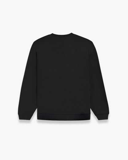 BLACK BLURRED OVERSIZED SWEATSHIRT