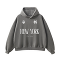 Frayed Enzyme Washed Fleece Hoodie
