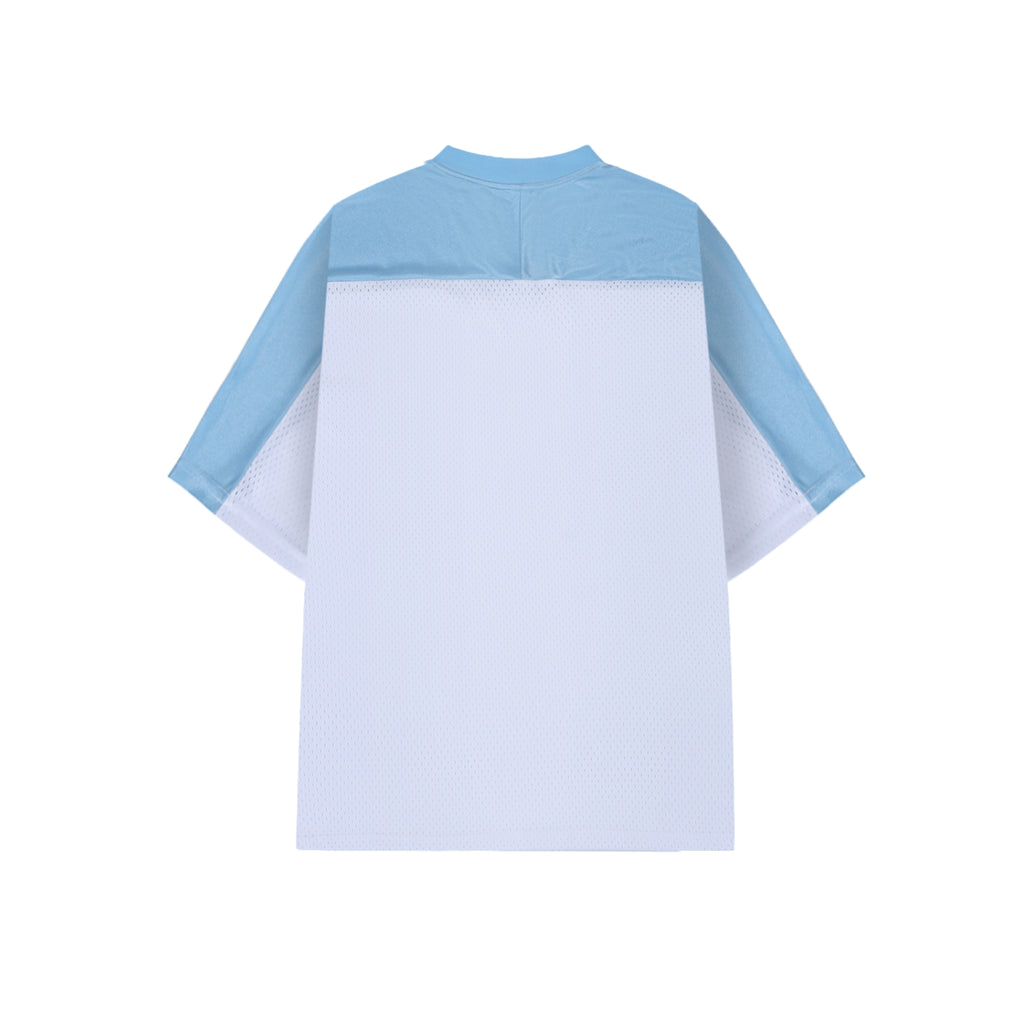Oversized Mesh V-Neck Soccer Jersey