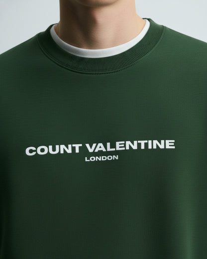 Bottle Green Unisex Oversized Sweatshirt