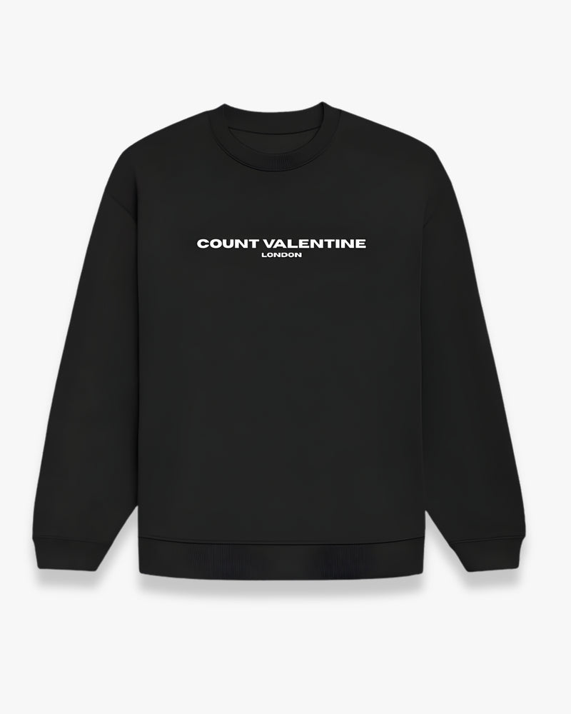 Black Unisex Oversized Sweatshirt