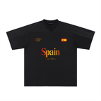 Oversized Mesh V-Neck Soccer Jersey