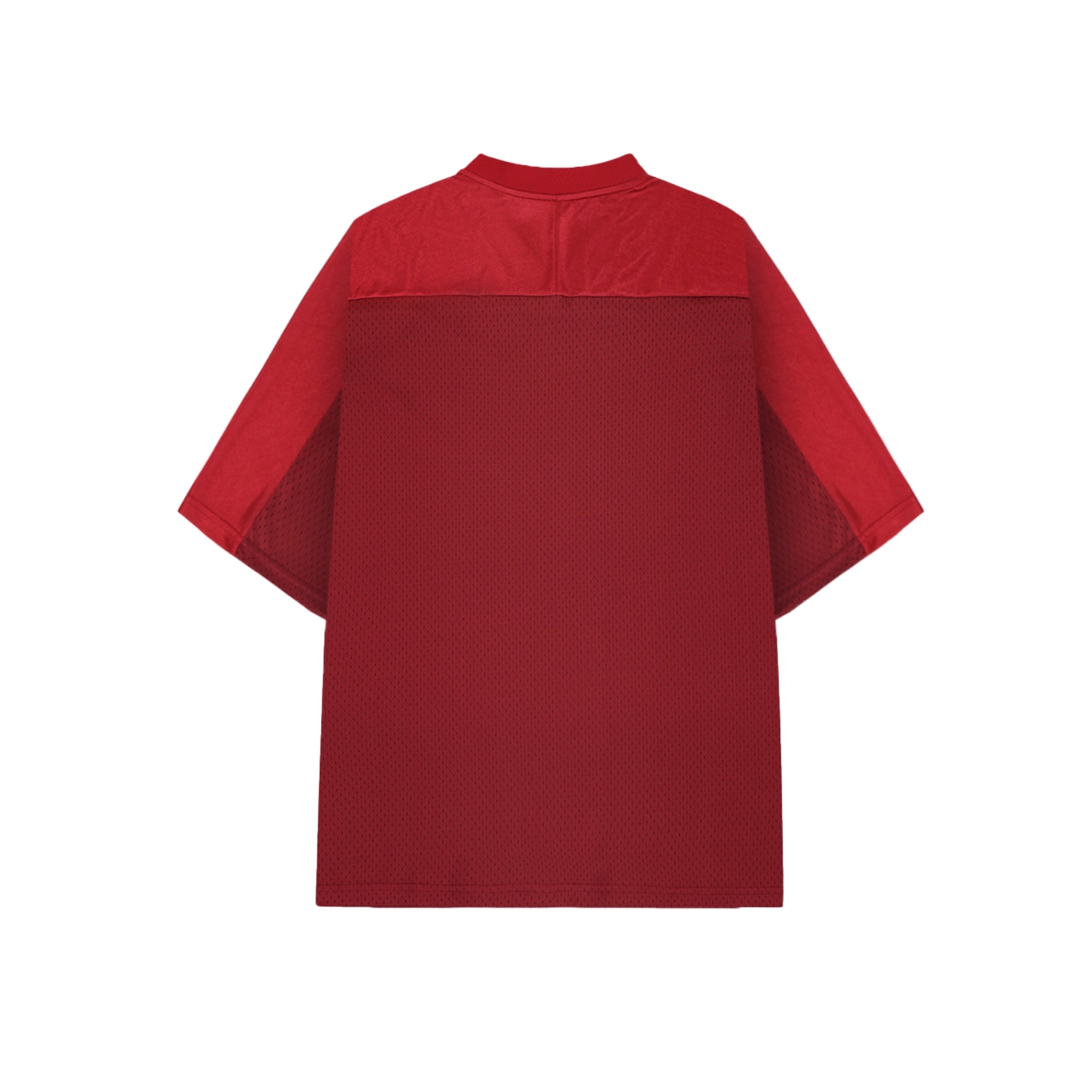 Oversized Mesh V-Neck Soccer Jersey