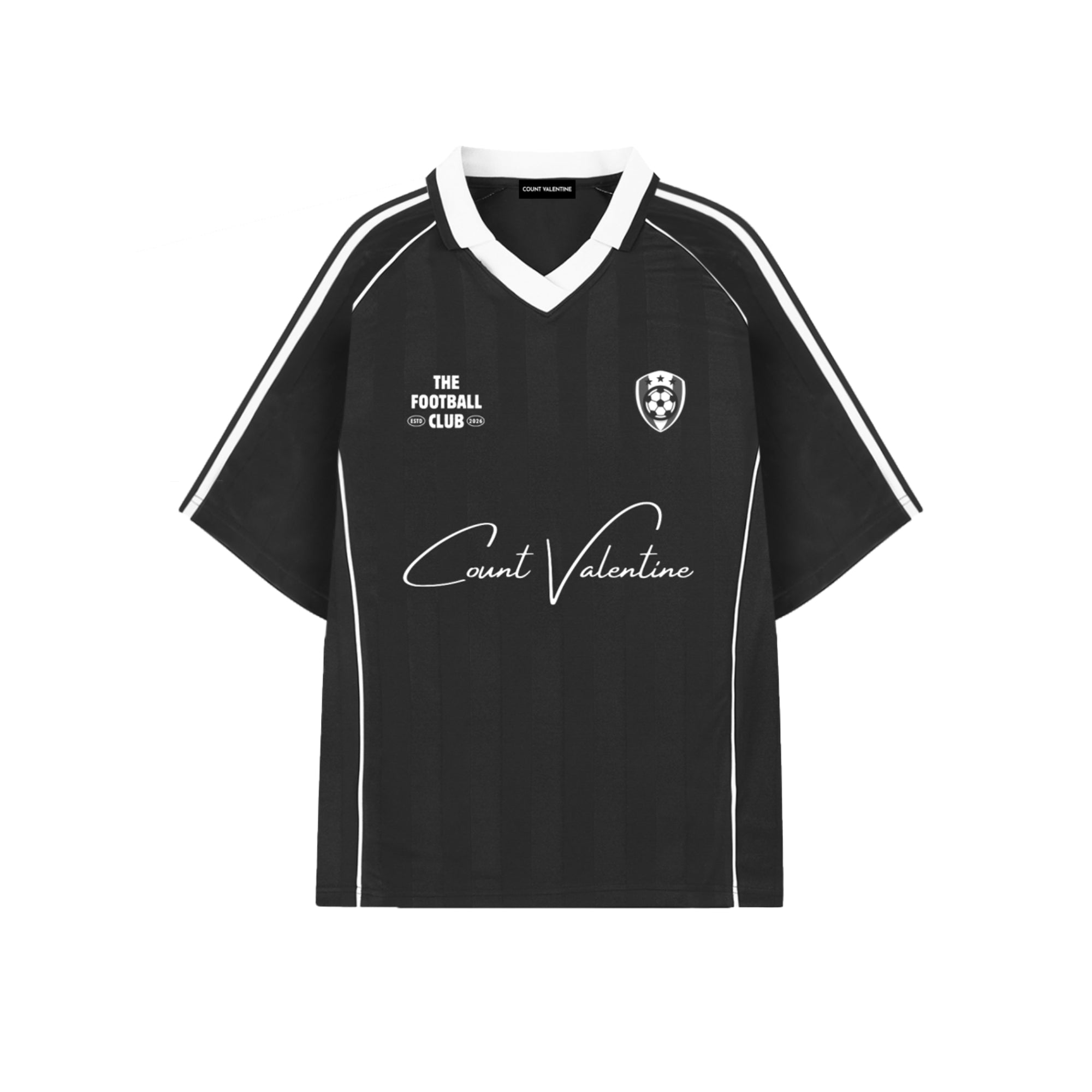 Shadow Stripe Collared Soccer Jersey