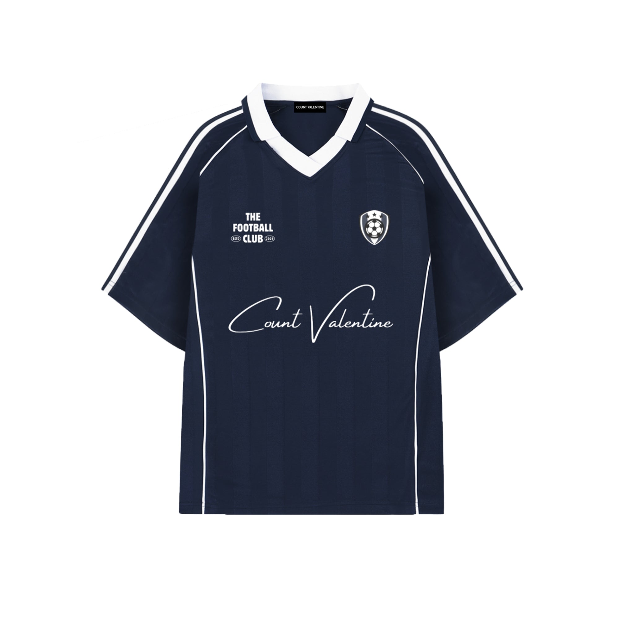 Shadow Stripe Collared Soccer Jersey