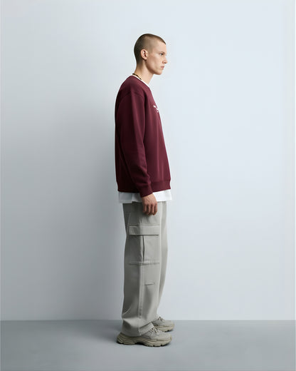Maroon Unisex Oversized Sweatshirt
