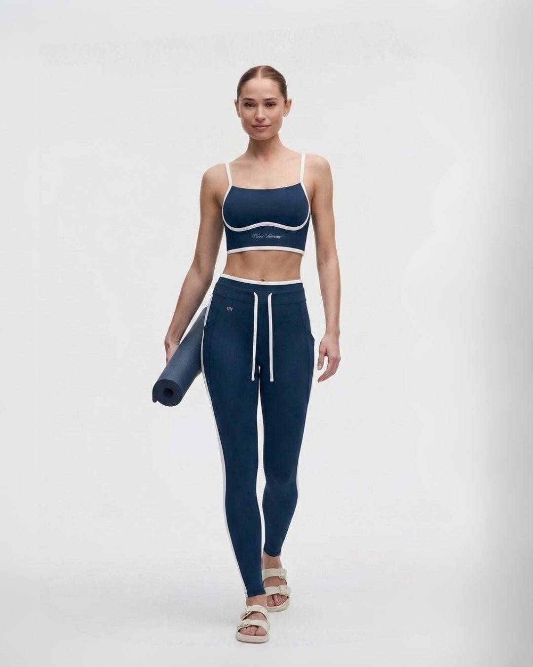 Mindful Balance Leggings - Navy Blue