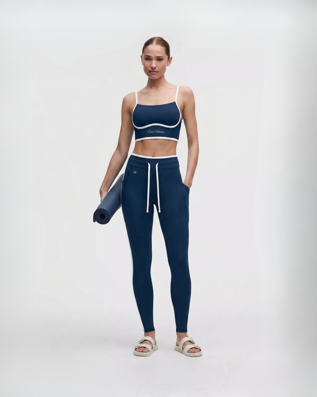Mindful Balance Leggings - Navy Blue
