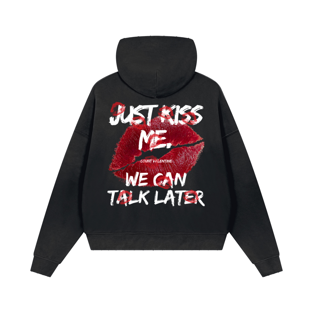 Unisex Sunfade Distressed Boxy Hoodie