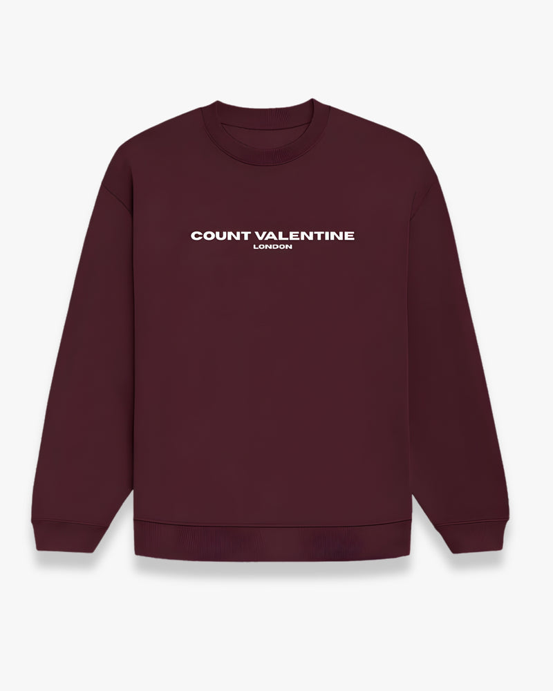 Maroon Unisex Oversized Sweatshirt