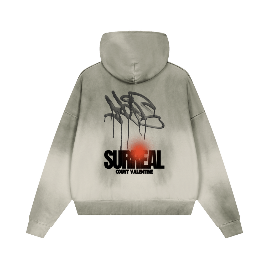 Unisex Sunfade Distressed Boxy Hoodie