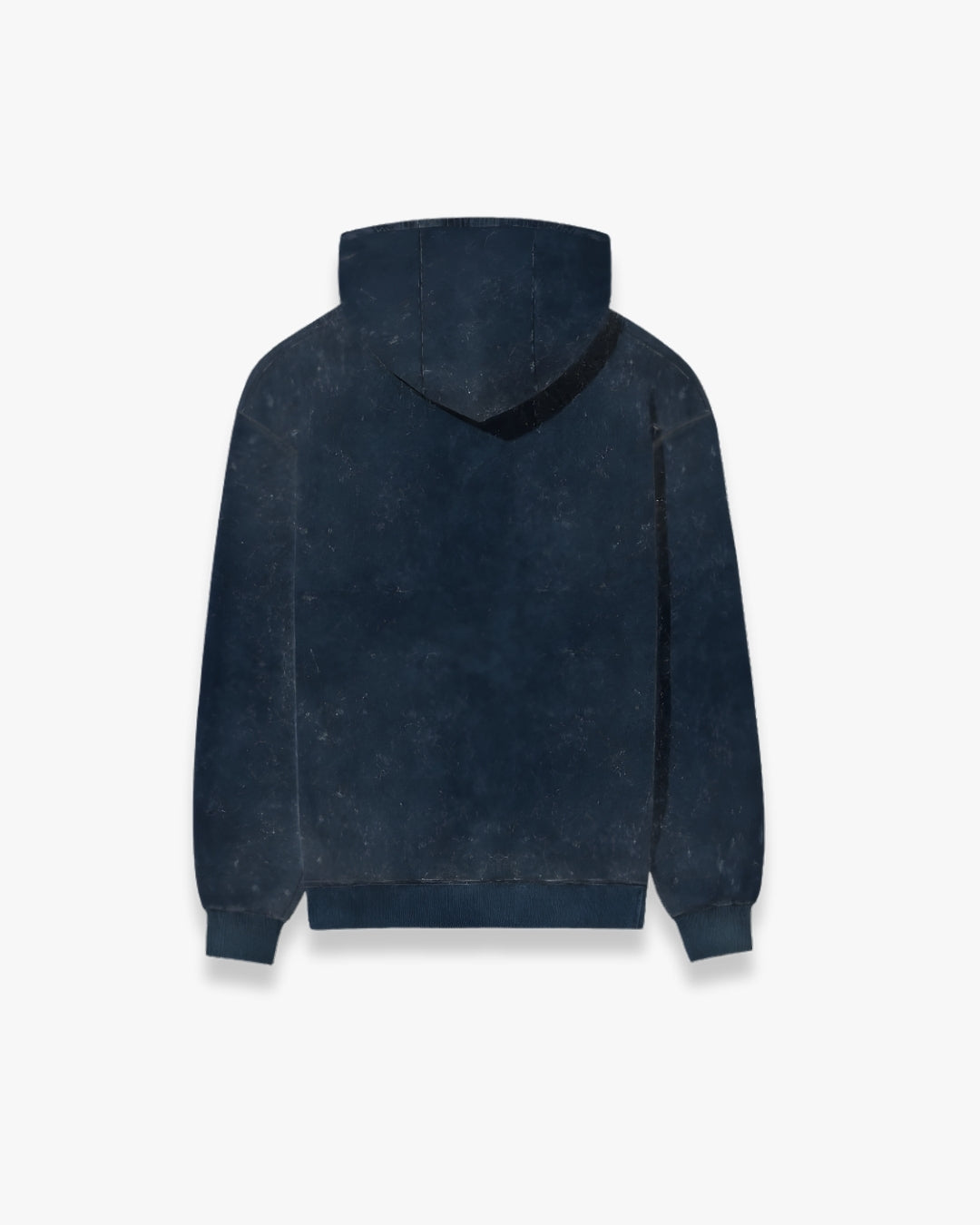 NAVY BLUE ACID WASHED HOODIE