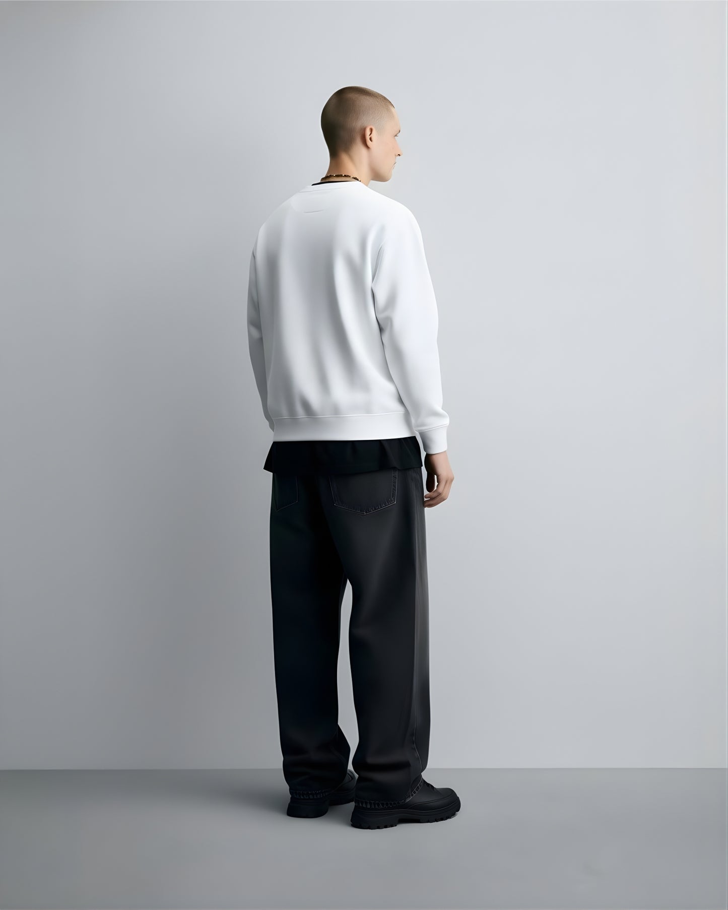 White Unisex Oversized Sweatshirt