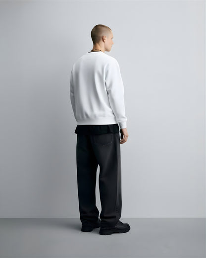 White Unisex Oversized Sweatshirt