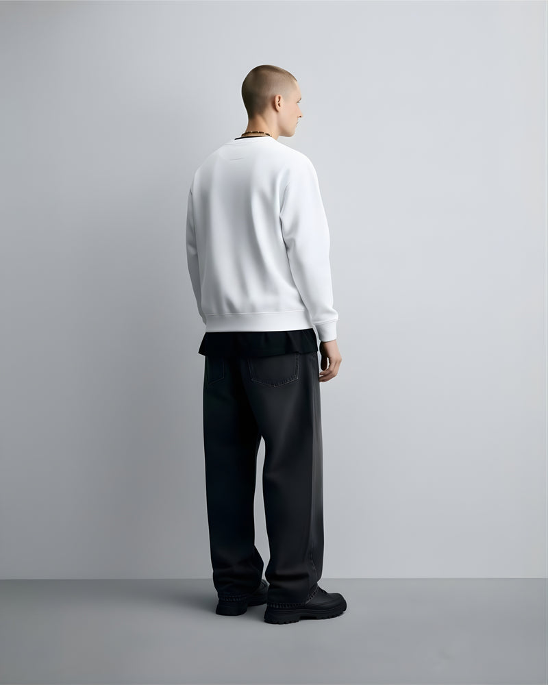 White Unisex Oversized Sweatshirt