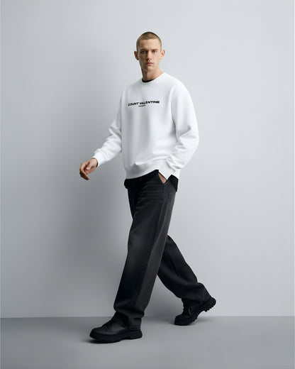 White Unisex Oversized Sweatshirt