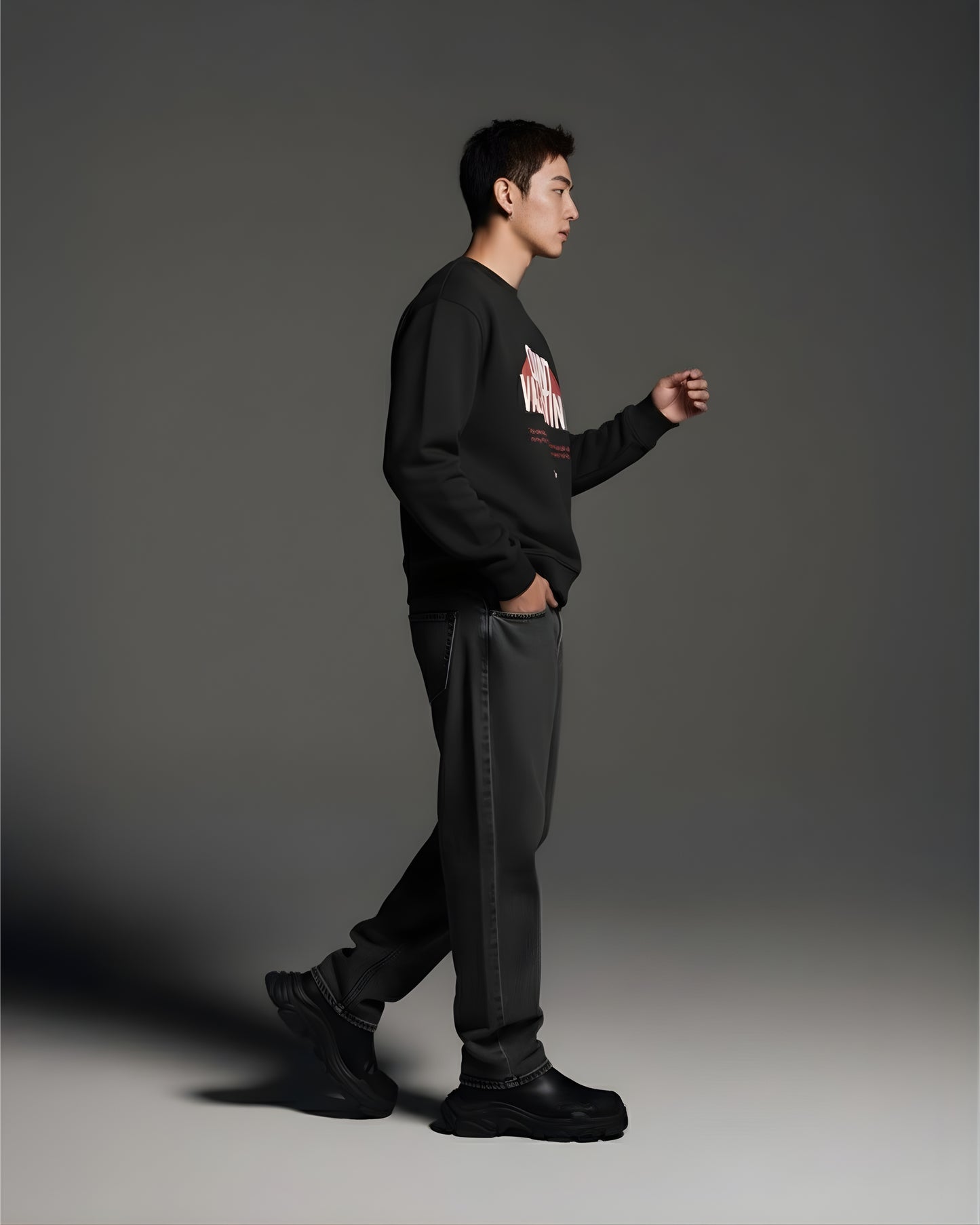 Black Production Unisex Oversized Sweatshirt