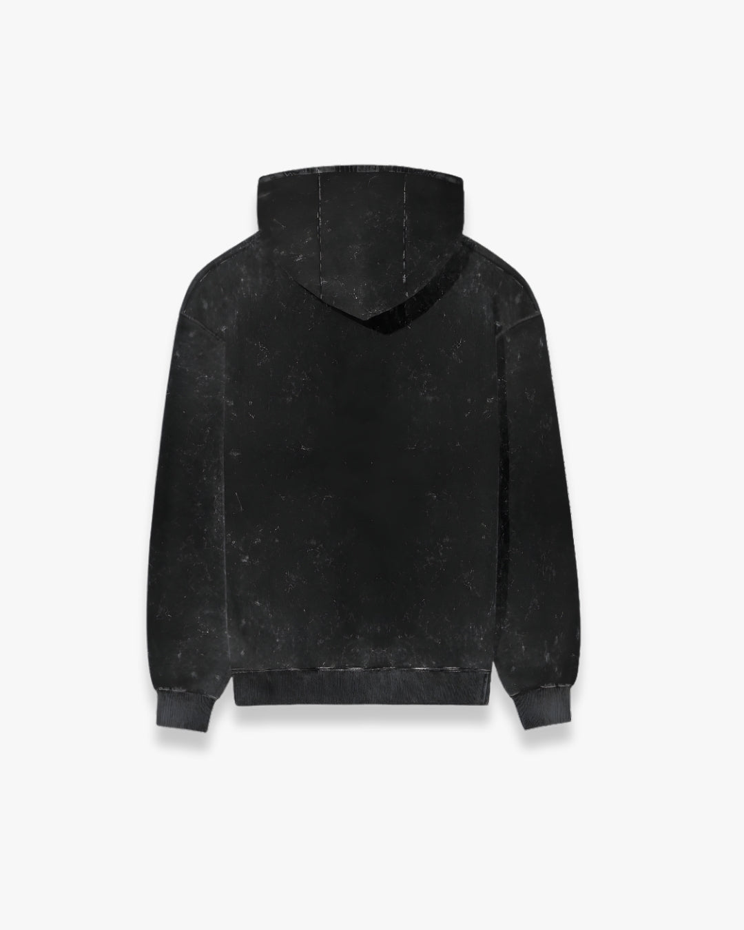 CHARCOAL BLACK ACID WASHED HOODIE