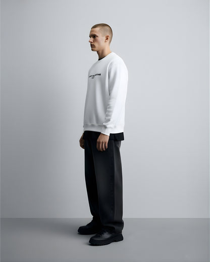 White Unisex Oversized Sweatshirt