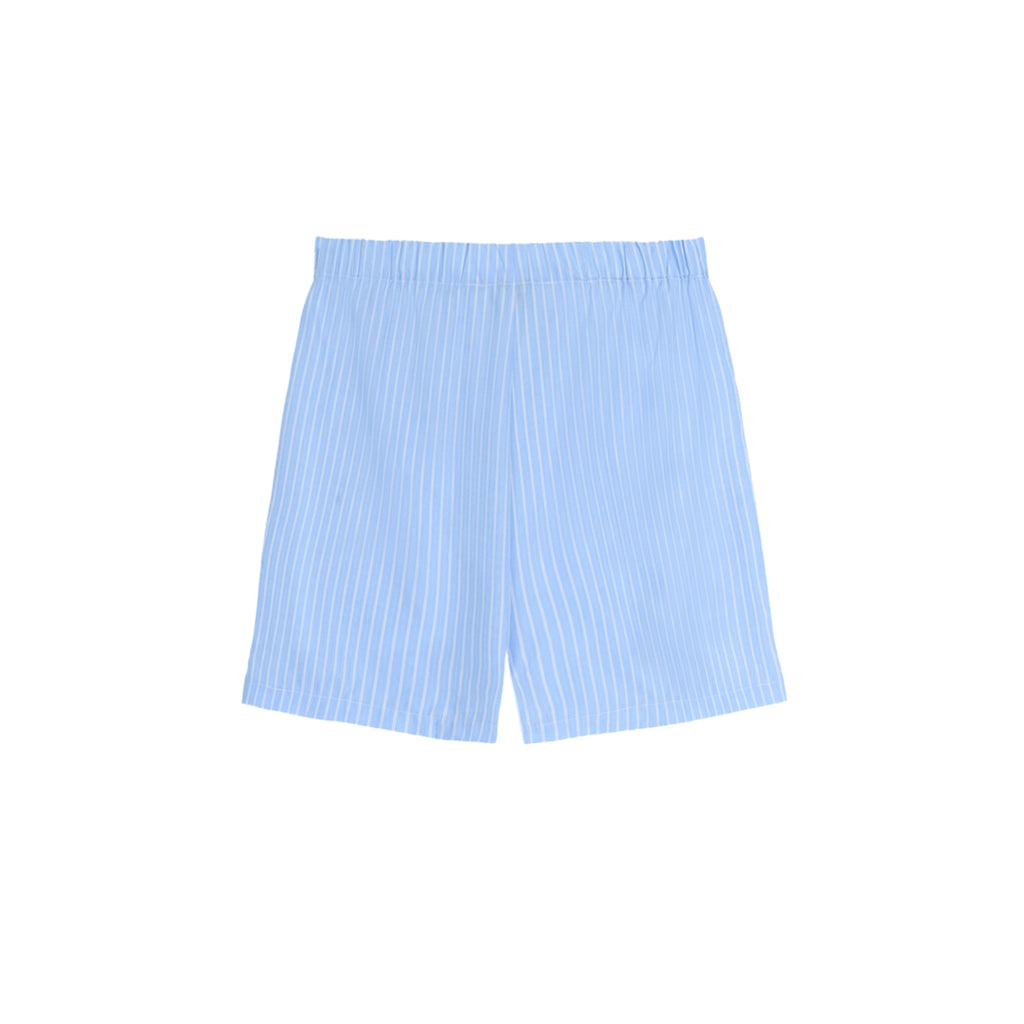 Striped Elastic Waist Shorts