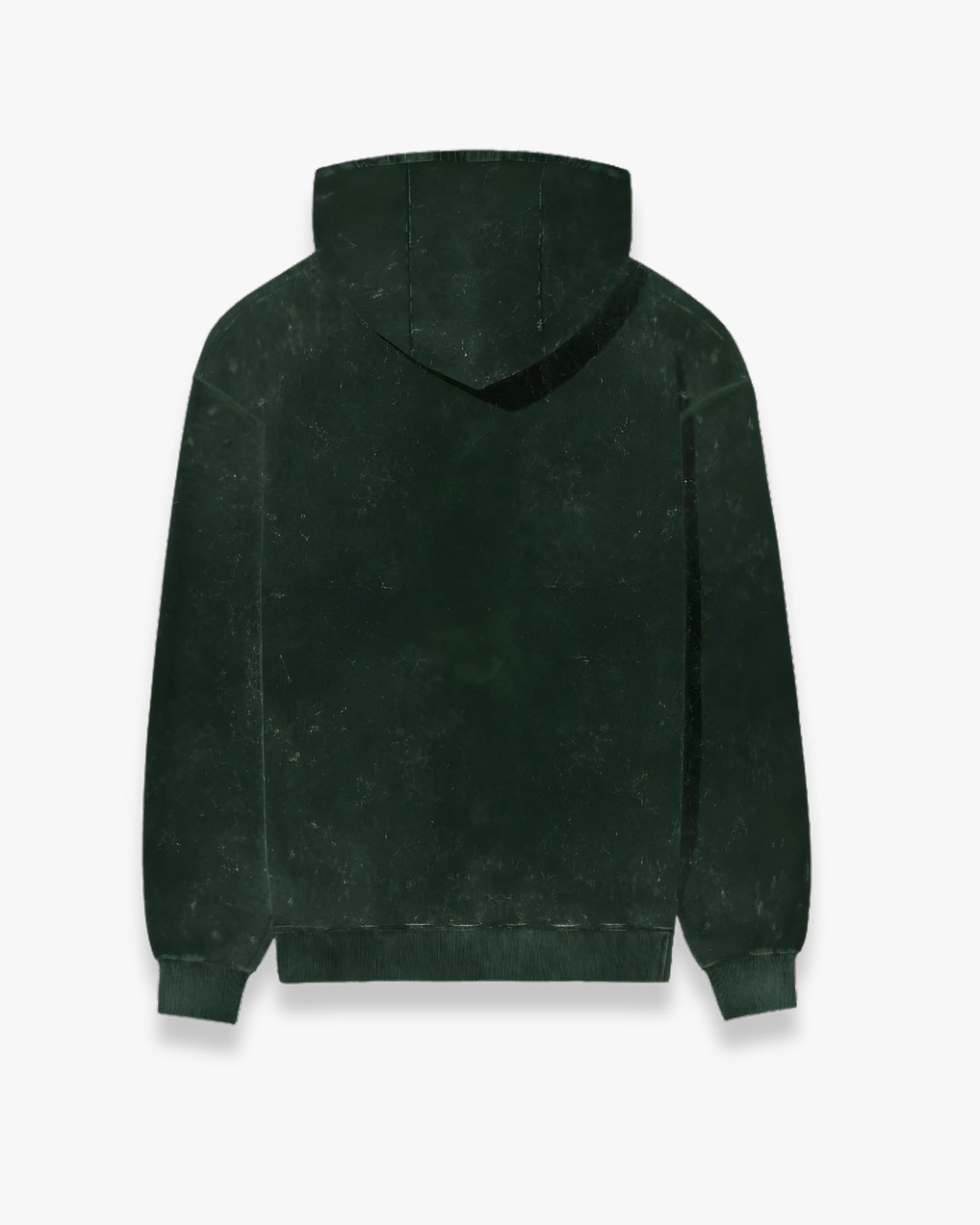 Bottle Green Unisex Acid Washed Hoodie