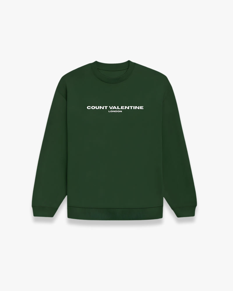 BOTTLE GREEN OVERSIZED SWEATSHIRT