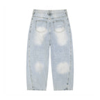 Men's Vintage Wash Sunfade Barrel Leg Jeans