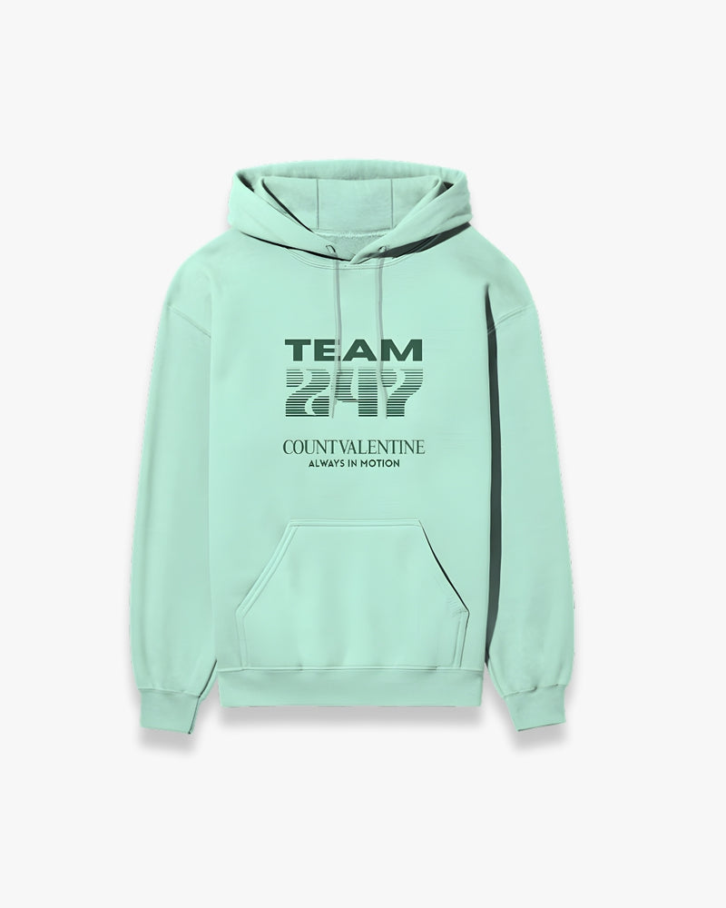 TEAM 247 MINT PERFORMANCE HOODIE