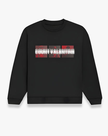 Black Blurred Unisex Sweatshirt