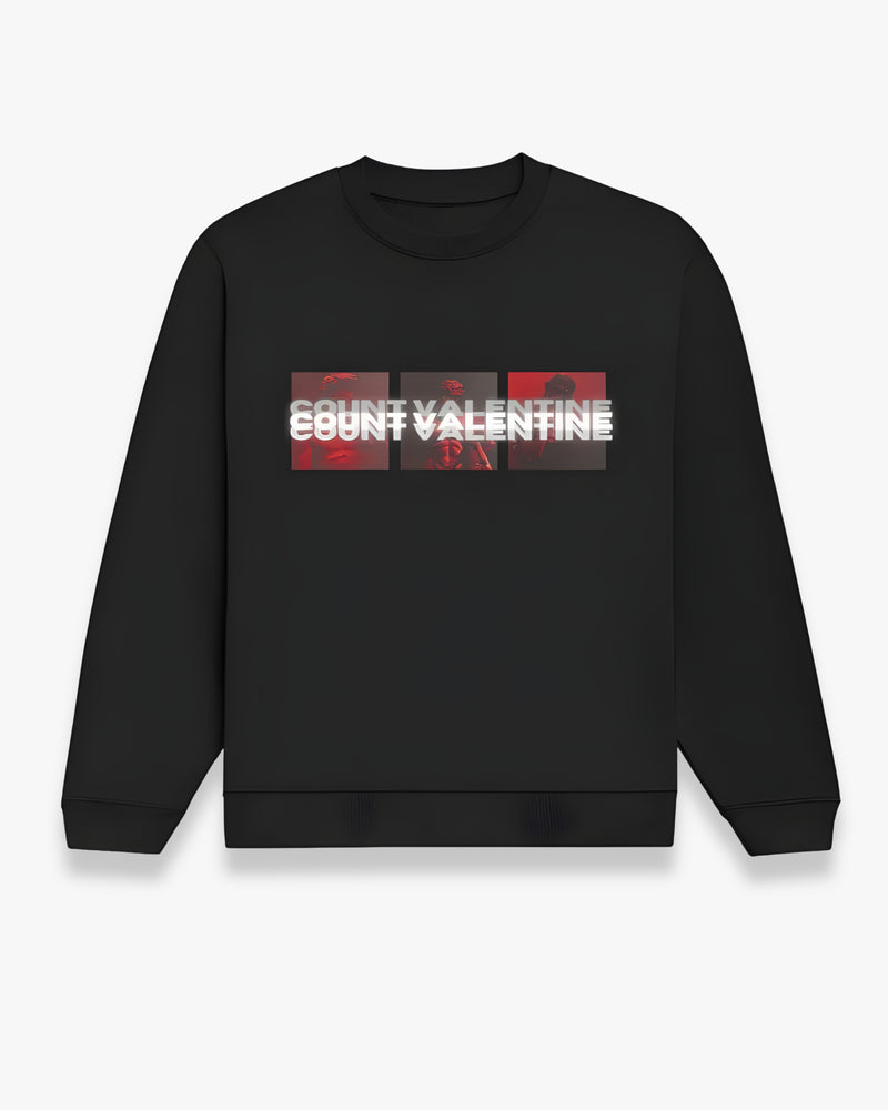 Black Blurred Unisex Sweatshirt