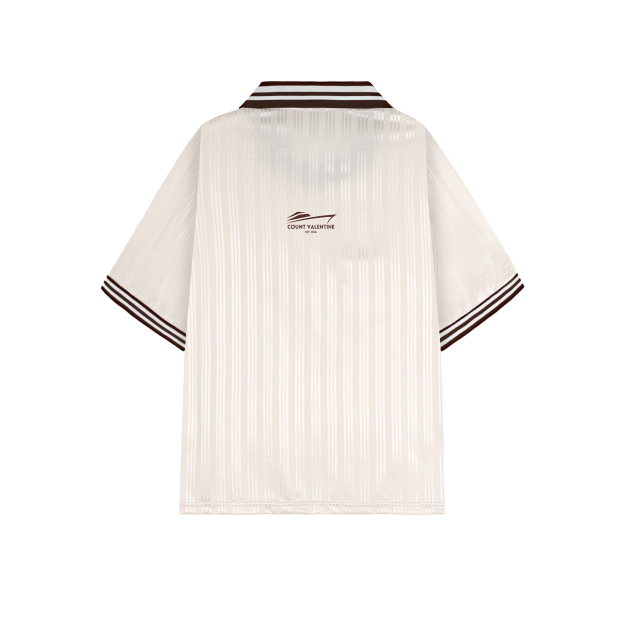 Contrast Stripes Polo Collar T-Shirt
