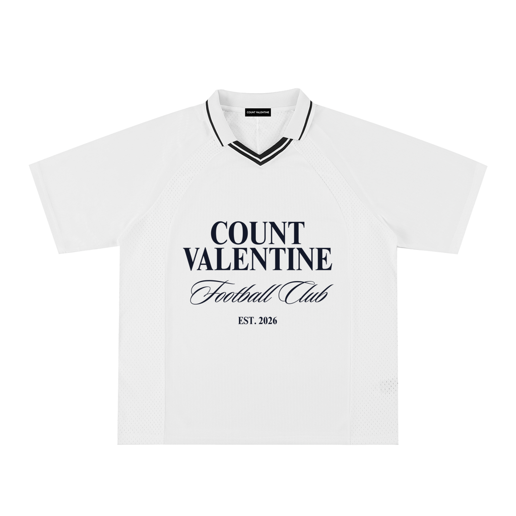 Striped V-Neck Soccer Jersey