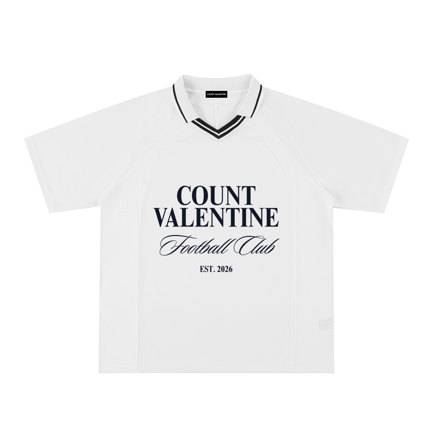 Striped V-Neck Soccer Jersey