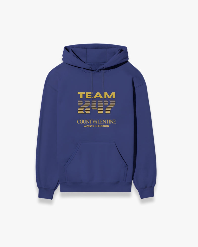 TEAM 247 ROYAL BLUE PERFORMANCE HOODIE