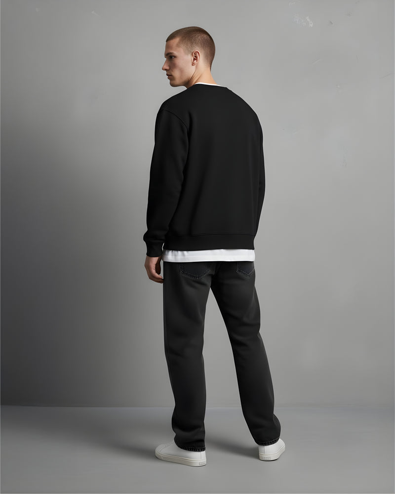 Black Unisex Oversized Sweatshirt