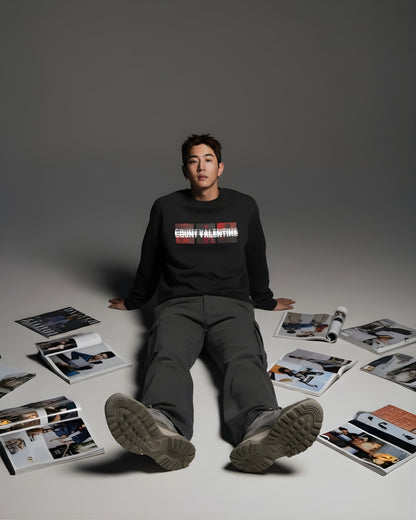 Black Blurred Unisex Sweatshirt