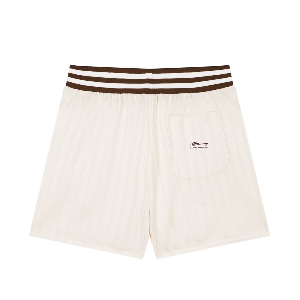 Unisex Striped Drawstring Shorts