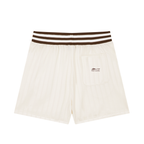 Unisex Striped Drawstring Shorts