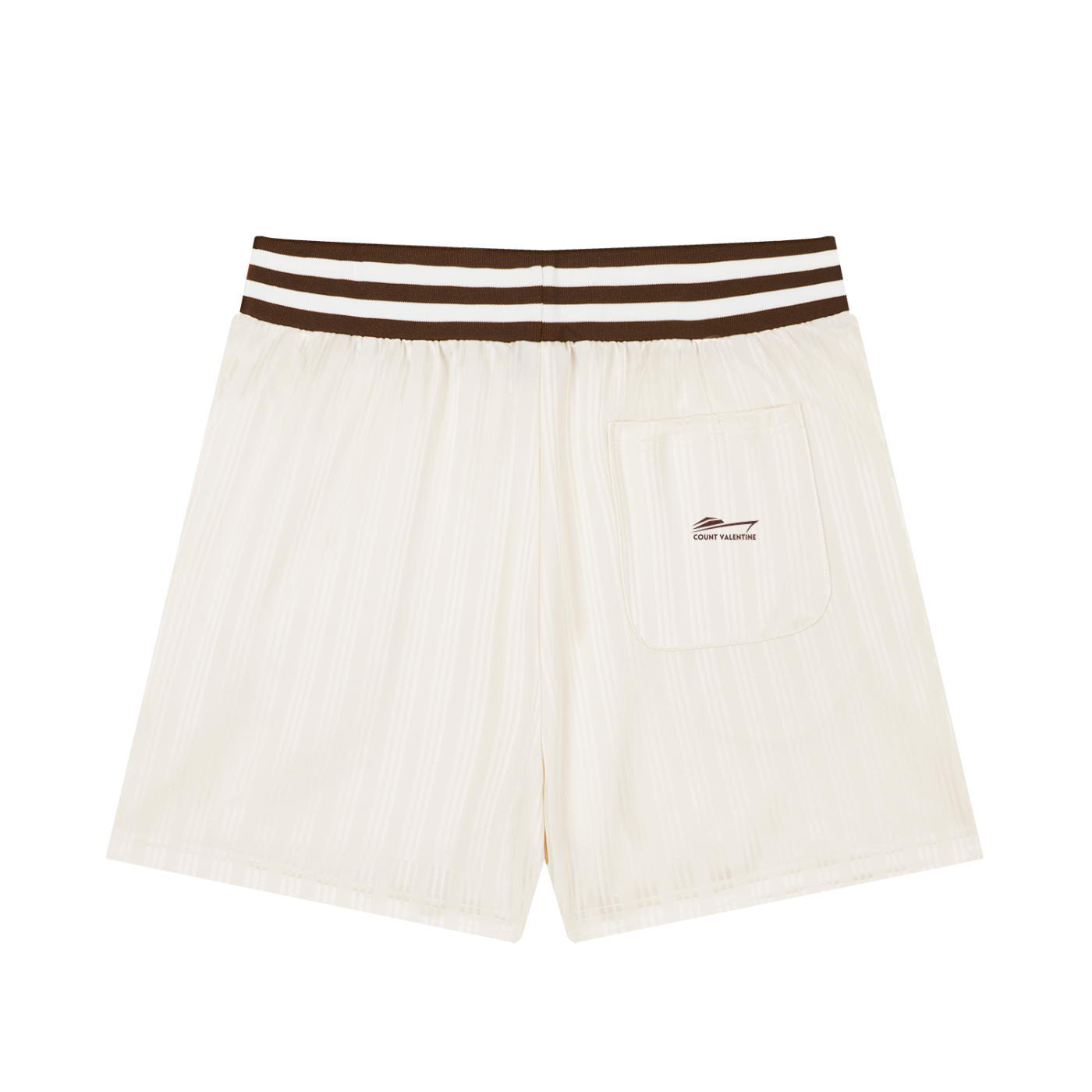Unisex Striped Drawstring Shorts